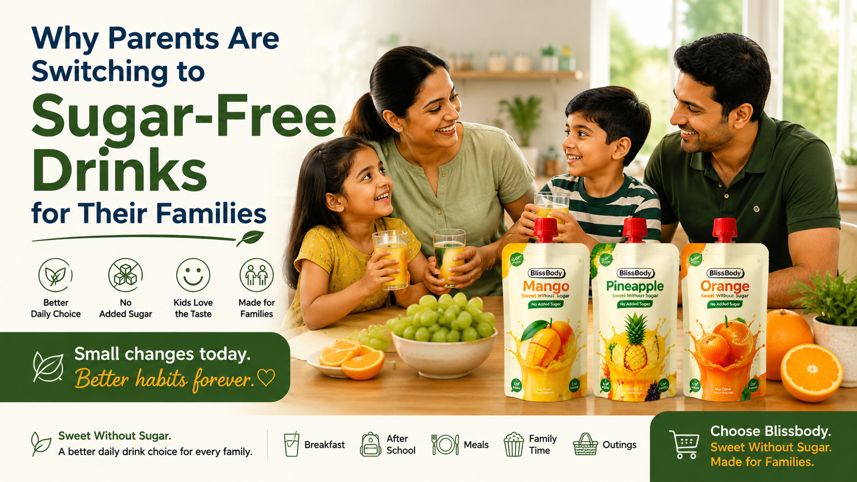 Why Parents Are Switching to Sugar-Free Drinks for Their Families
