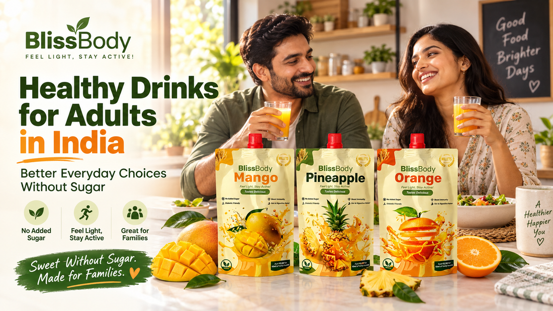 Healthy Drinks for Adults in India: Better Everyday Choices Without Sugar